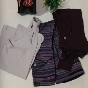 lululemon athletica Bundle. Womens size 4. Leggings,Tank & Long Sleeve Top